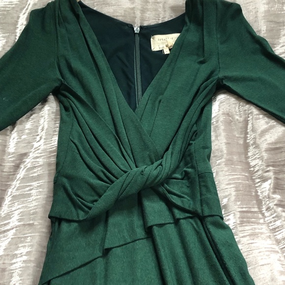 Nicole miller green long sleeve dress - Picture 4 of 5